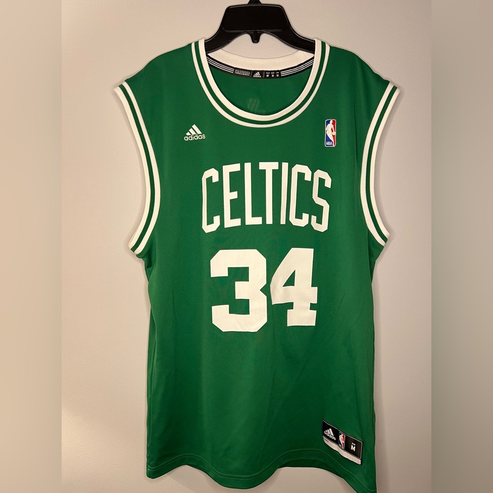 Adidas Boston Celtics Green #34 Men's Basketball Jersey